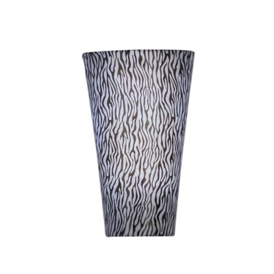 Vivid Zebra High Gloss Wall Sconce in Black/White - Bed Bath & Beyond